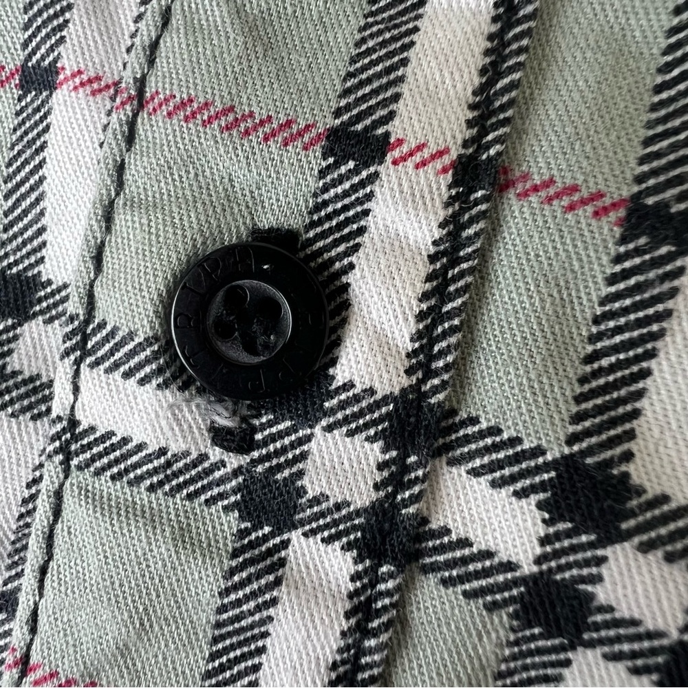 Tripp NYC Men’s Medium Goth Plaid Black/Red Checked Button Up Shirt - Picture 13 of 14